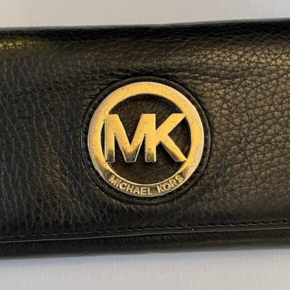 MICHAEL KORS | Fulton Pebbled Black Leather Tote bag and Wallet-EUC - Picture 16 of 16